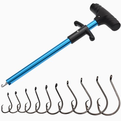 50Pcs Circle Hooks with Fishing Hook , Super Sharp and Offset Catfish Octopus...