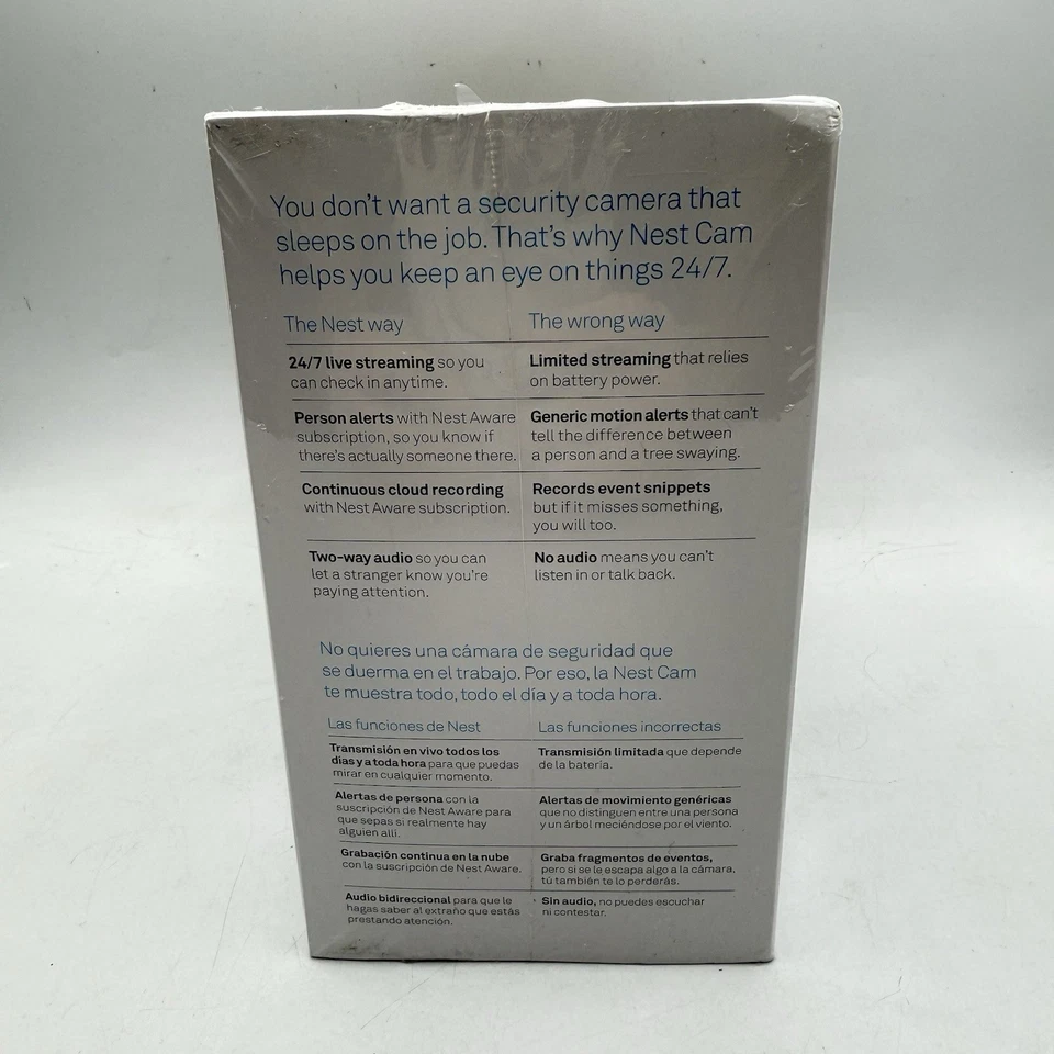 Google Nest Cam Indoor Security Camera NC1102ES Gen 1 BRAND NEW FACTORY SEALED - Image 2 of 4