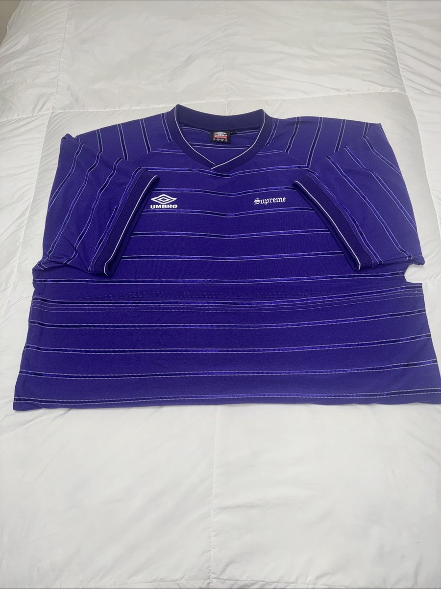 Supreme Umbro Stripe Soccer Jersey Black | eBay