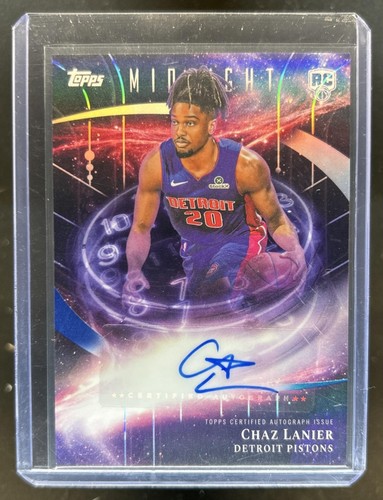 2025-26 Topps Midnight Chaz Lanier Stroke of Auto Rookies RC #SMR-CL Pistons