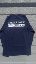 Trader Joe's Navy Crew Long Sleeve T-Shirt