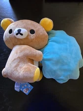 San-x Rilakkuma Plush Brown Bear Cloud (Round 1) NWT