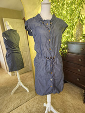 Tory Burch chambray button down dress size 2. Excellent
