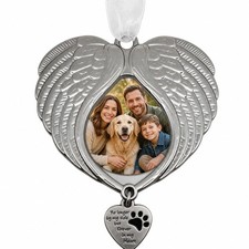 Pet Memorial Gift Dog Memorial Christmas Ornament Angel Wings Frame Pet Los...