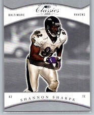 💎2001 Donruss Classics Football #10 Shannon Sharpe - Baltimore Ravens💎