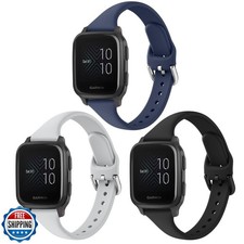 3-Pack Slim Bands Compatible with Garmin Venu/Venu SQ 2, 20mm Sof