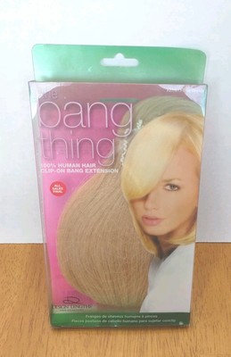 The Bang Thing 100% Human Hair Clip On Bang Extension Blonde