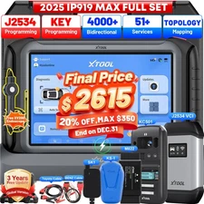XTOOL IP919MAX KC501 KS1 SK1 M822 IMMO Key Programmer Full Set J2534 Programming