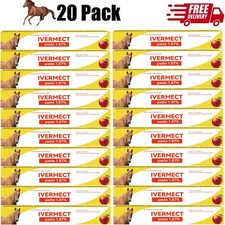 20 Pack Authentic  Horse Dewormer Paste Apple Flavor  EXP 4/2026