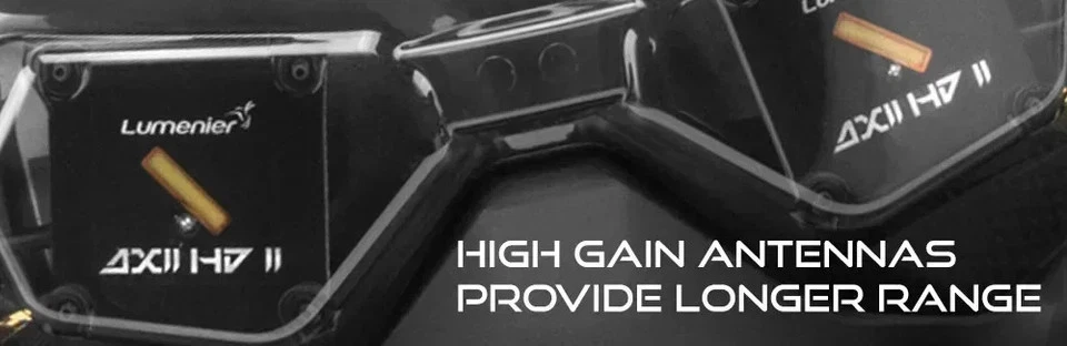 Visera de parche Lumenier AXII HD 2 5,8 GHz 8,4 dBi con AXII HD 2 Stubby Foto 2 de 4