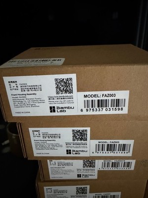Brand new, factory sealed Bambu Lab Front Housing Assembly (Part # FAZ003)