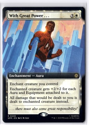With Great Power... (Extended Art) 248 MTG Marvel's Spider-Man Non-Foil NM/M