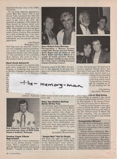 John Denver Carl Perkins Kenny Rogers Marty Stuart 1990 Picture Clipping Page