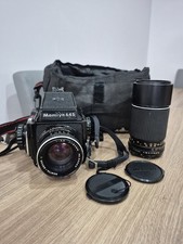 Mamiya M645 Camera 1000S with Sekor 8mm F3.5 & 120mm lenses, Metered Prism & Bag