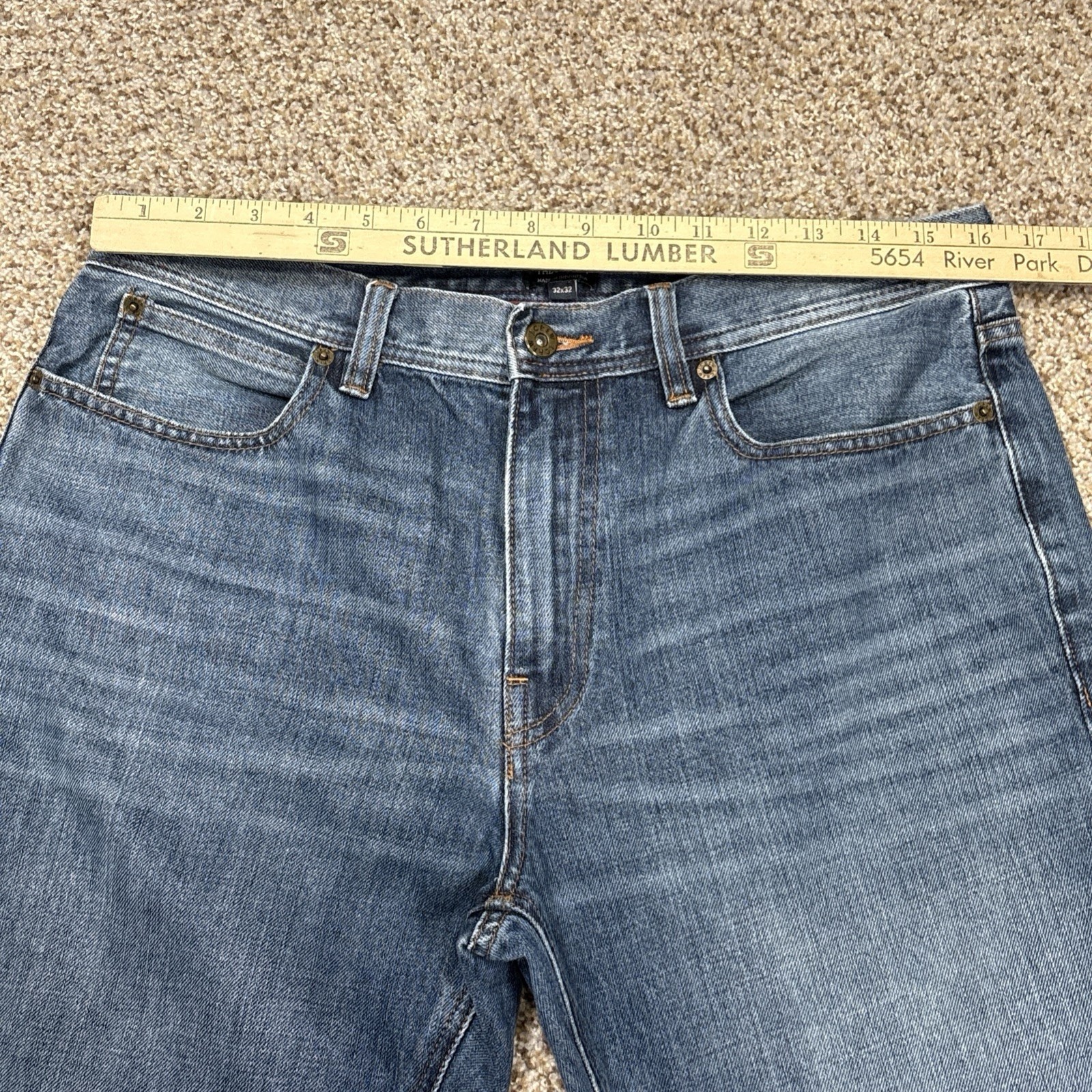 J Crew Jeans Men's 32x32 The Sutton Straight Leg Denim Fits 32 X 31 - View 6