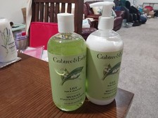 LOT/2 CRABTREE EVELYN BODY LOTION/SHOWER GEL "LILY" 16.9 OZ PUMP FREE SHIP