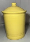 FIESTAWARE FIESTA  Large Kitchen CANISTER CROCK + LID sunflower yellow