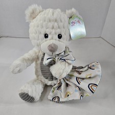 Spark Create Imagine Teddy Bear With Blanket Rattle Crinkle Stuffed Animal Toy