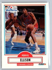 1990-91 Fleer Update #U-97 Pervis Ellison Washington Bullets