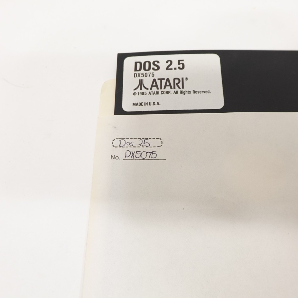 Atari DOS 2.5 Disk Operating System DX5075 5.25