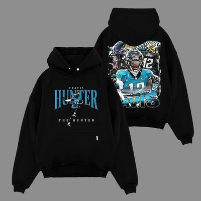 Retro Football Player 12 Hoodie   Action Collage Sports Graphic Pullover