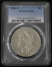 1886-S VF-30 BETTER DATE MORGAN SILVER DOLLAR - PCGS GRADED