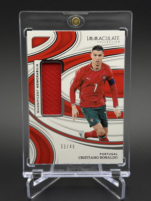 Cristiano Ronaldo 💥⚽ MAGNIFICENT MEMORABILIA SLVER /49! 24-25 Panini Immaculate