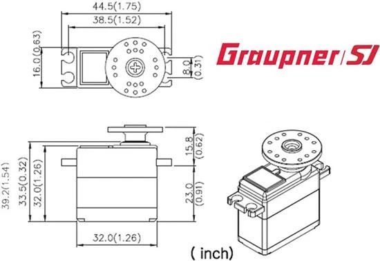 GRAUPNER DES 678 BB MG DIGITAL SERVO / 7943 - Bild 2 von 2