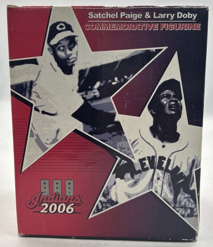 HOF 2006 Indians Satchel Paige & Larry Doby Commemorative Figurine