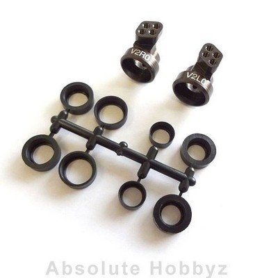 Kyosho V2 Aluminum Rear Hub Set (5°/RB6 / ZX / RT / SC) - KYOUMW705-05