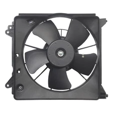 Radiator A/C Condenser Cooling Fan Assembly For 2009-2014 Honda Fit Driver Side