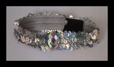 Build A Bear Workshop Silver Sequin Soft Headband with Rhinestone