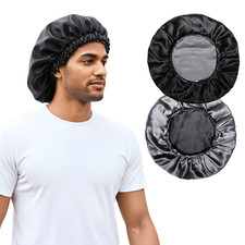 Men's 100 Pure Mulberry Silk Reversible Bonnet - Luxurious Hair Protection
