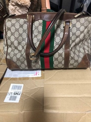Drop Gucci Boston Bag GG Pattern