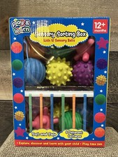 PLAY LEARN Sensory Sorting Box. Early Development Texture Sorting Sensory. NEW
