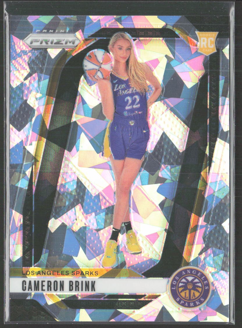 2024 Panini Prizm WNBA #143 Cameron Brink Ice Prizms Los Angeles Sparks (A5)