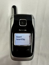 Nokia  6102b Silver/Black Flip Phone Cingular Works