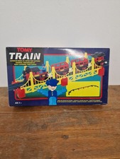 VINTAGE 1990s TOMY TRAIN SUSPENSION BRIDGE SET Complete with Box Vintage Toys