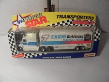 Matchbox Ford Aeromax Semi Camión Transportador Exide Baterías Carreras 1994