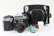 Hanimex Praktica Super TL 35mm SLR Film Camera Pentacon Fast 50mm f1.8 Case Film