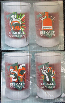 4 Jägermeister Design-Gläser / Shot Glas/Gläser - mit COOLING -EFFEKT - NEU