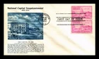 US COVER NATIONAL CAPITAL SESQUICENTENNIAL FDC SCOTT 992 PAIR FULTON CACHET