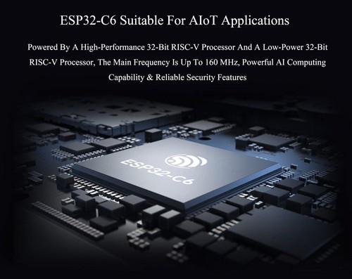 ESP32-C6 1,47 Zoll Display Entwicklungsboard, 172×320, 262K Farbe, Single-Core... - Bild 4 von 9