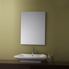 Specchio bagno rettangolare 70 x 100 cm filo lucido reversibile eco friendly