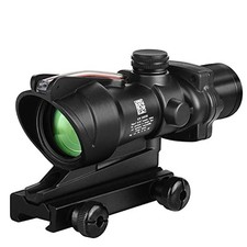 Rifle Scope 4x32mm ACOG Red Dot Sight with Red Chevron Reticle