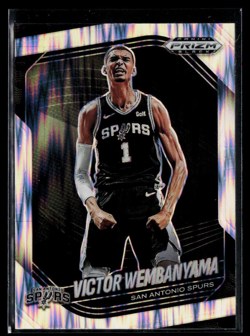 2024-25 Panini Prizm Black #1 Victor Wembanyama Skewed #/249