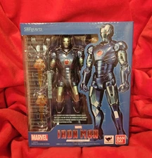Bandai S.H. Figuarts Iron Man Mark 3 Blue Stealth Armor Marvel Figure CIB USA