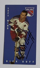 1994 Parkhurst Parkies Tall Boys Dick Duff Authentic Signed card #106