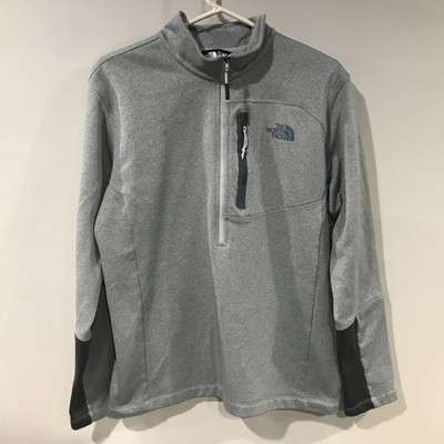 North Face Mens Large Gray 1/2 Zip Apex Jacket | eBay