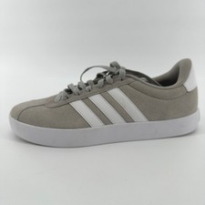 adidas VL Court 3.0 Grey White Suede Women's Sneakers ID6280 NWT Size 10 NEW